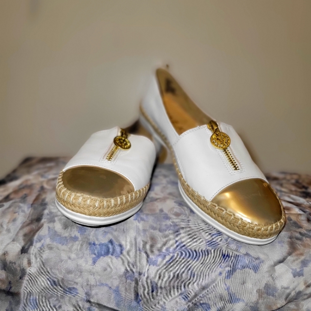 Anne Klein zipper sneaker flats
